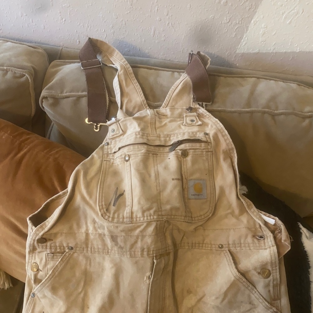 Large carhartt overalls